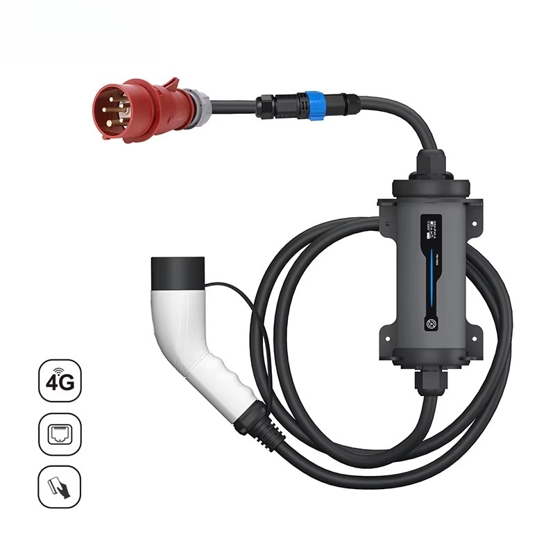 Type 2 to Red CEE Plug Electri - đánh giá và giá Type 2 Portable Ev Charger 11Kw Cee
