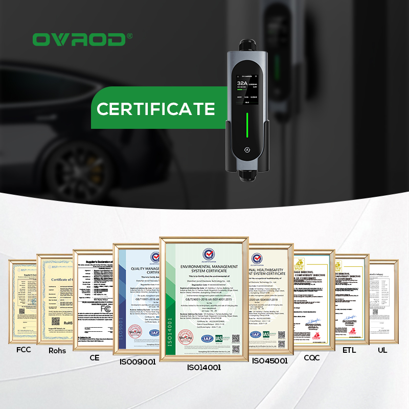 Ovrod Ev Car Charger 16a 11kw  - đánh giá và giá Type 2 Portable Ev Charger 11Kw Cee