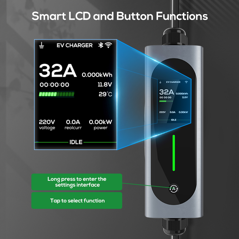 Ovrod Ev Car Charger 16a 11kw  - đánh giá và giá Type 2 Portable Ev Charger 11Kw Cee