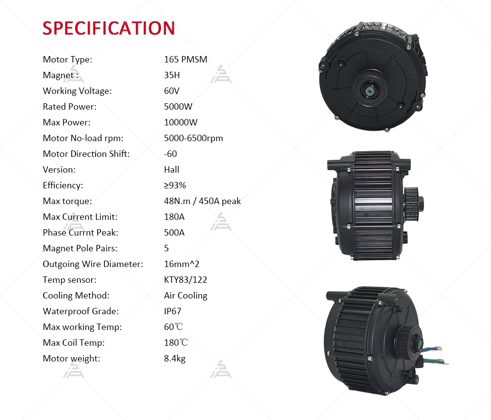 QS165 V2 5000W 72V Mid Drive M - đánh giá và giá Mid Drive Motor Kit 72V 5000W