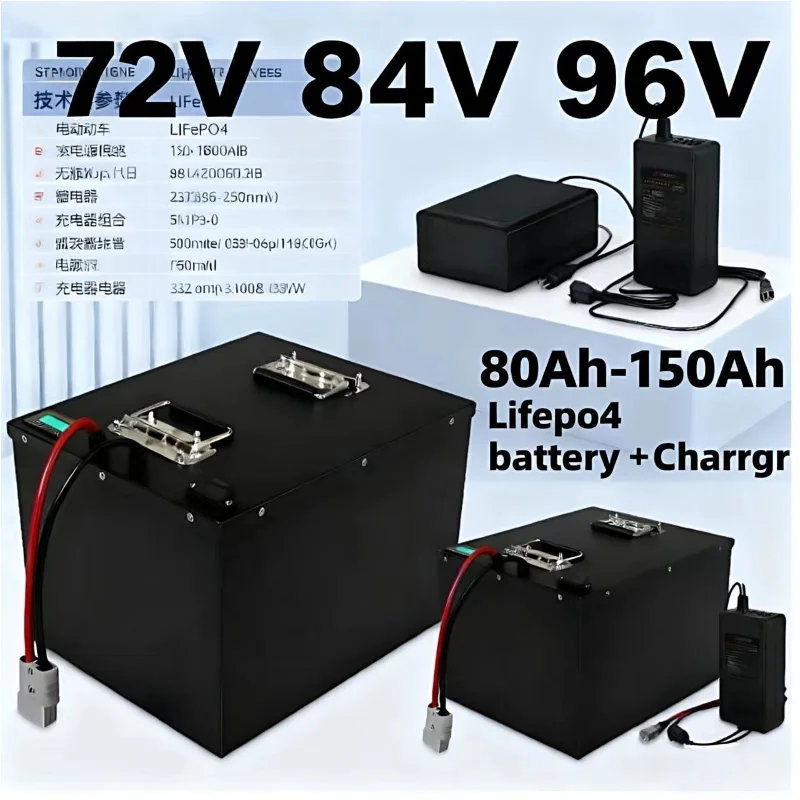 LIFEPO4 Battery Pack with BMS  - đánh giá và giá Lifepo4 72V 100Ah Battery Pack Ev